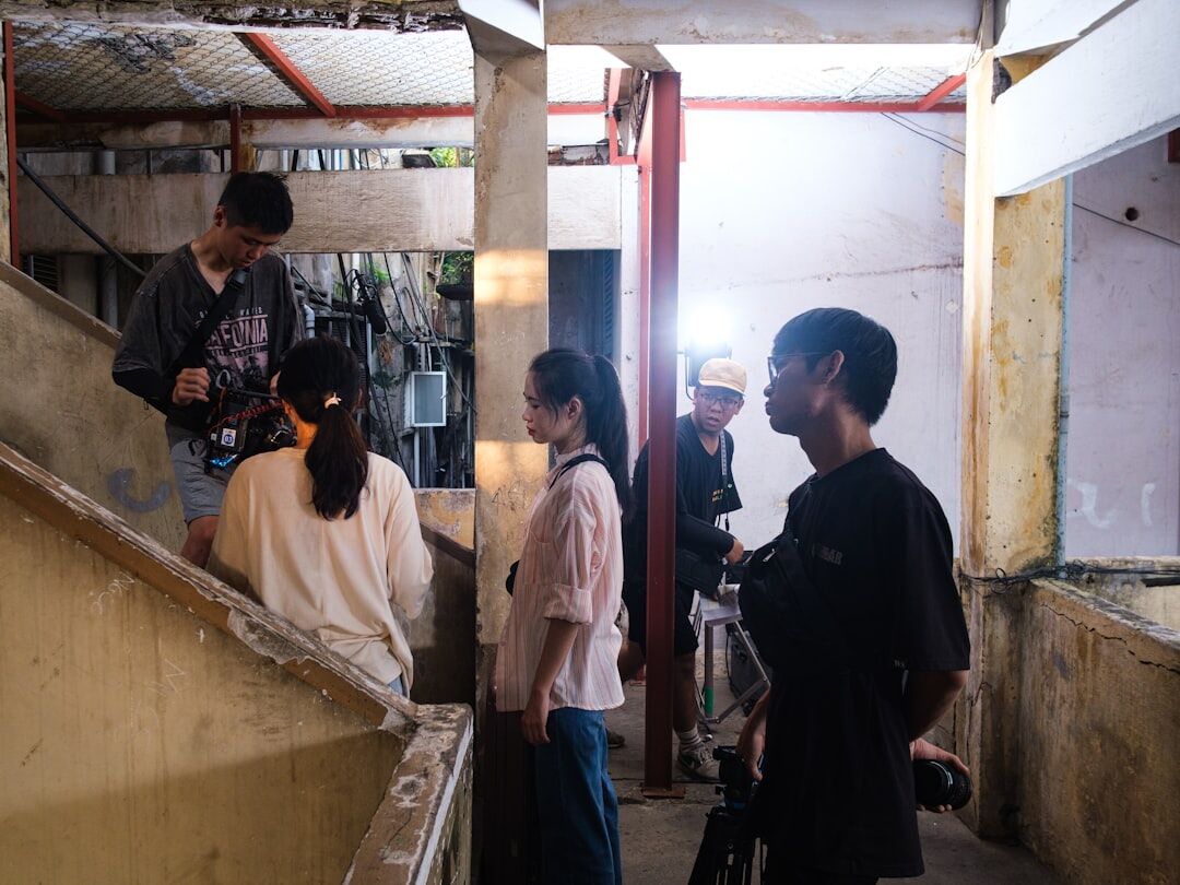actress surprised on set