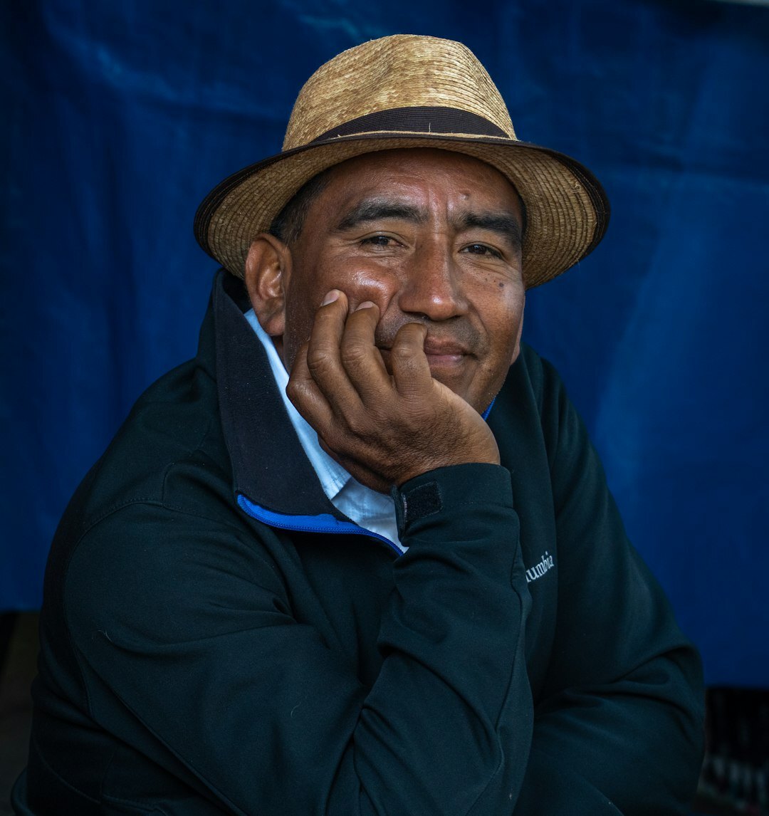 Portrait of a smiling Lithuanian man journalist